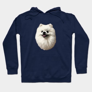 Pomeranian Cute White Puppy Dog Hoodie